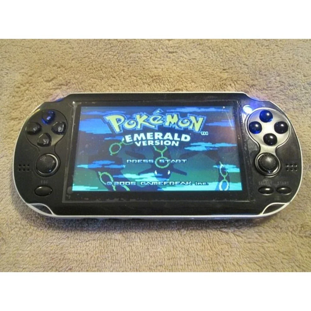 Retro Game Console Black With Games